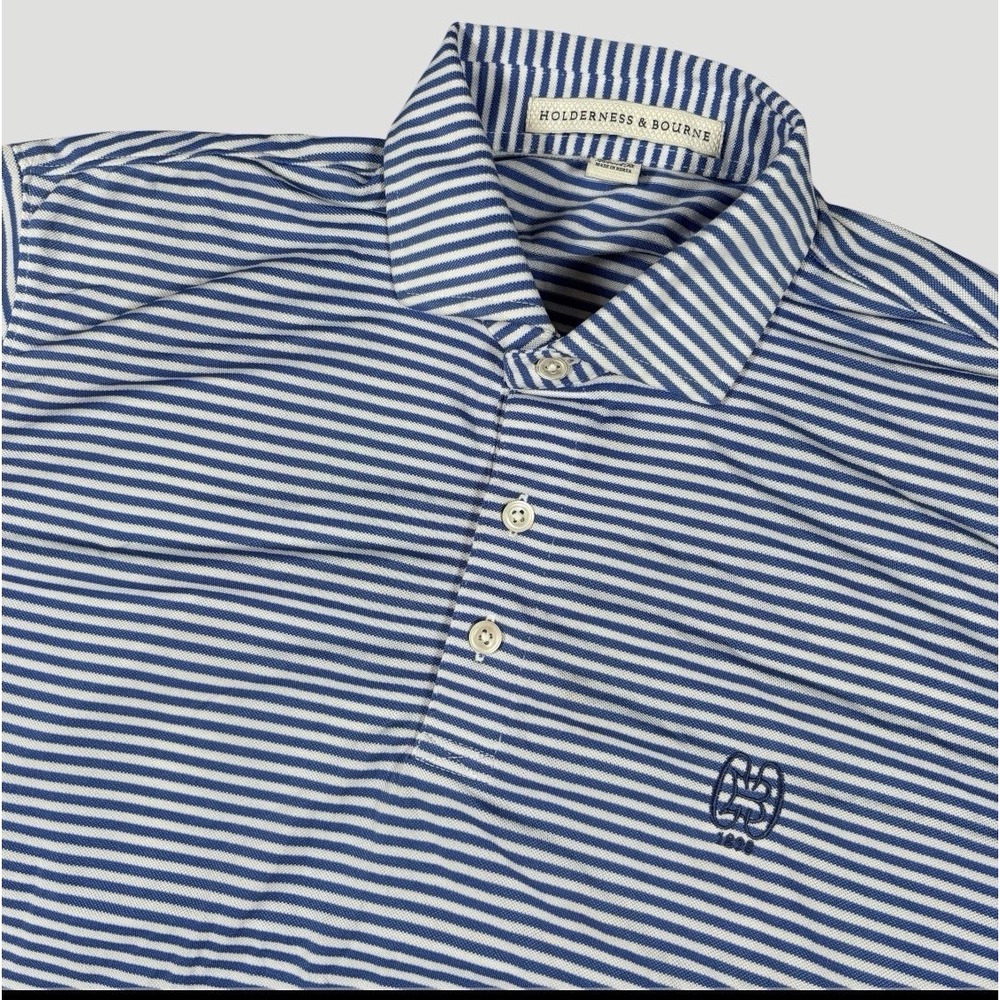 Holderness & Bourne x Baltimore CC Golf Maxwell Polo Shirt Men Sz M Tailored Fit